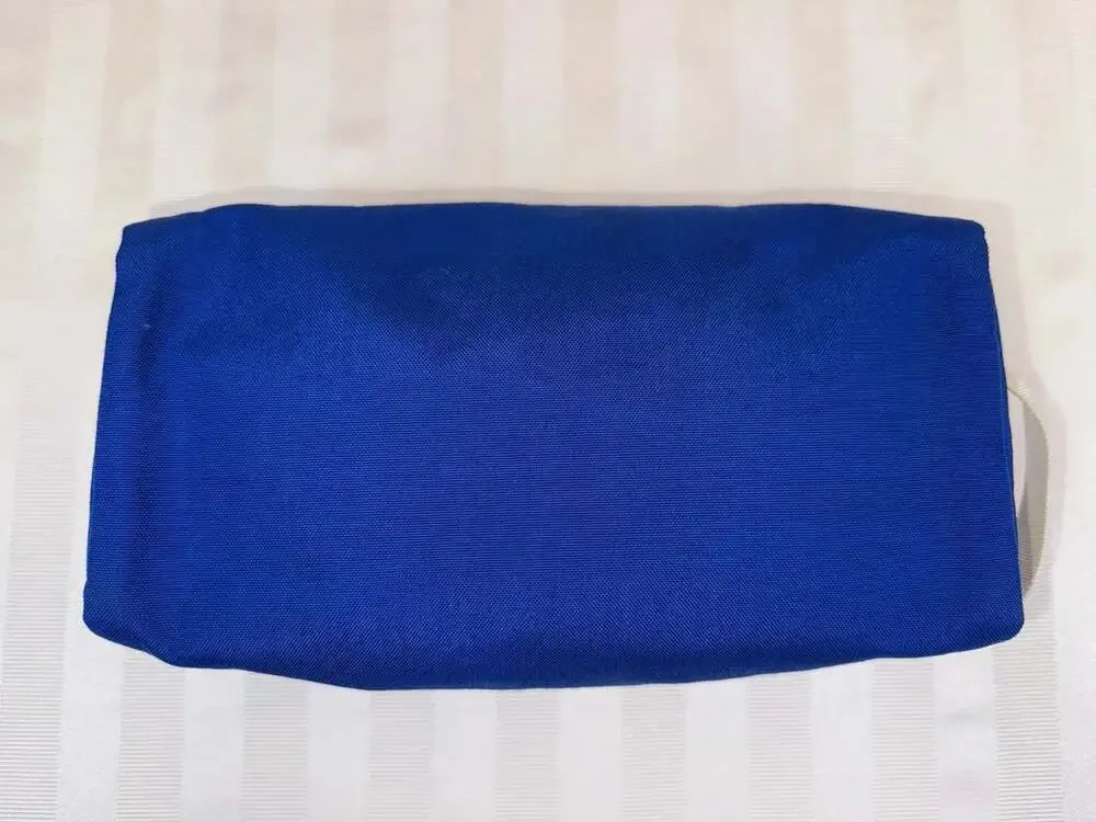 Vintage LL Bean Blue Nylon Toiletry Dopp Bag Travel Kit Freeport Maine